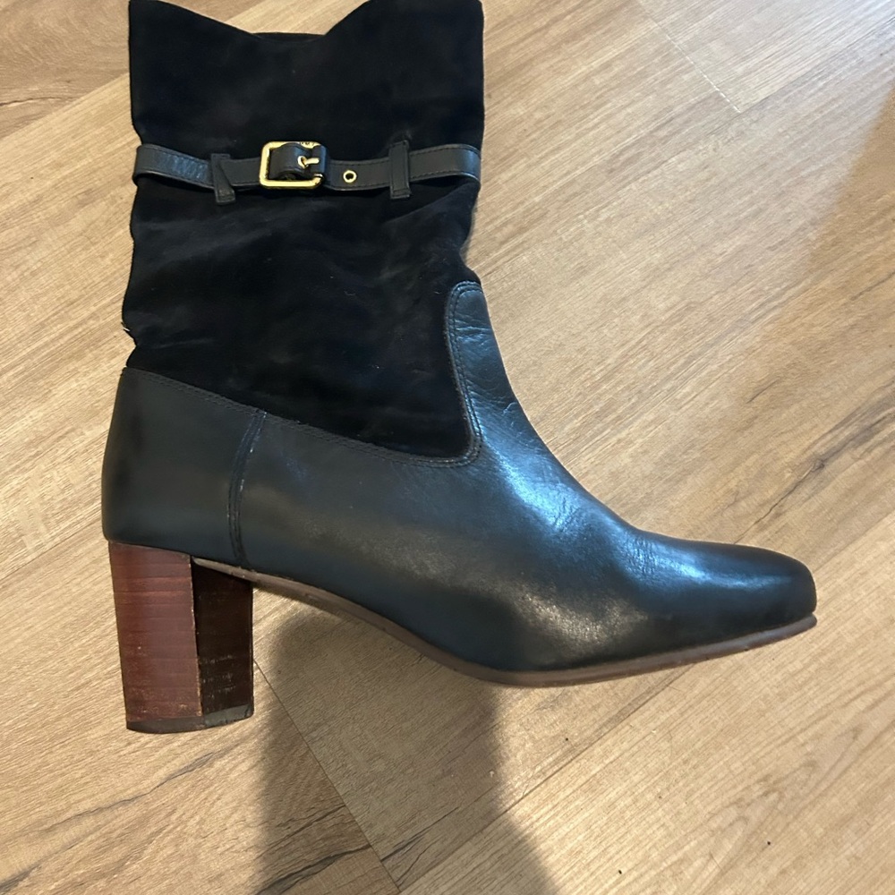 Marc By Marc Jacobs Black and Brown Heeled Boots